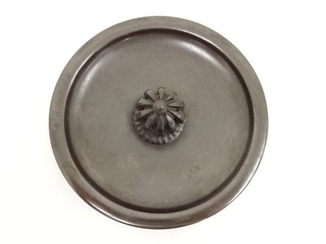  釜師北野宗三郎造　撫肩釜（共箱）